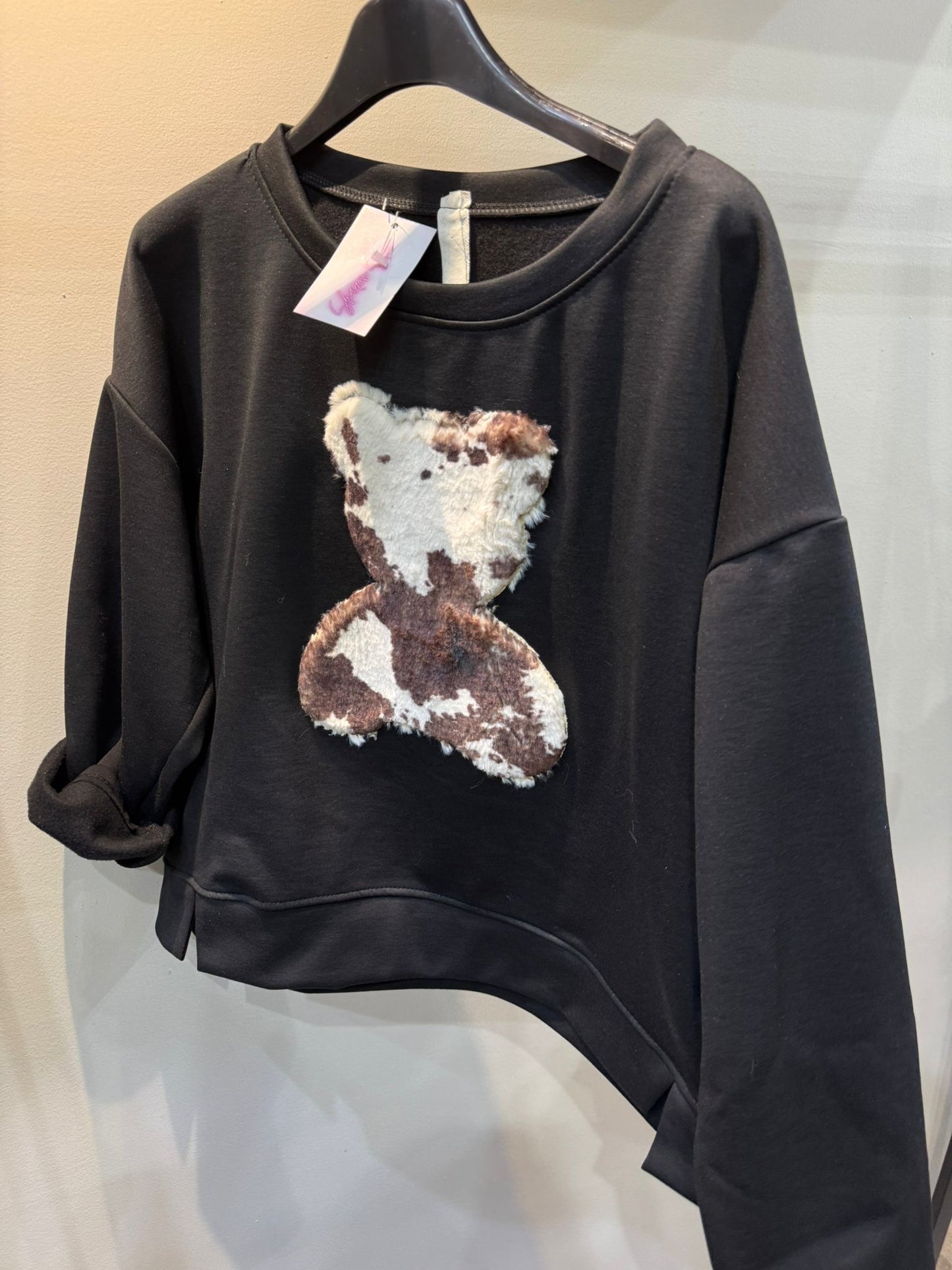 Felpa Teddy Cow
