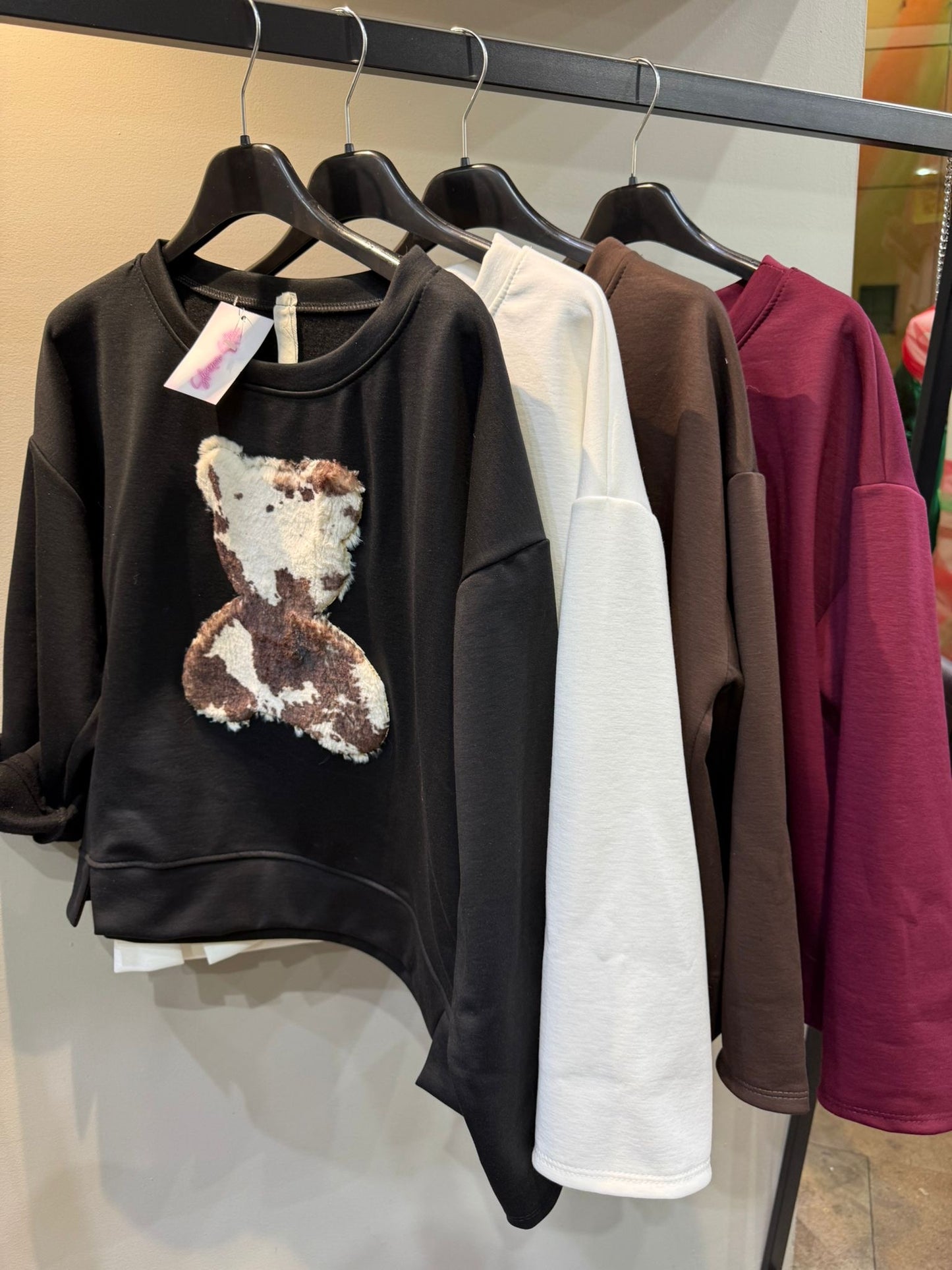 Felpa Teddy Cow
