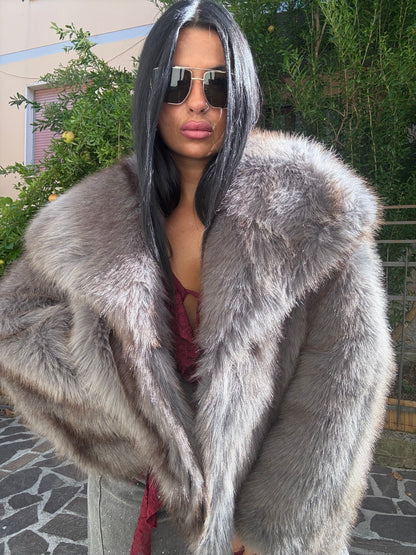 Ecopelliccia Ivy Grigia