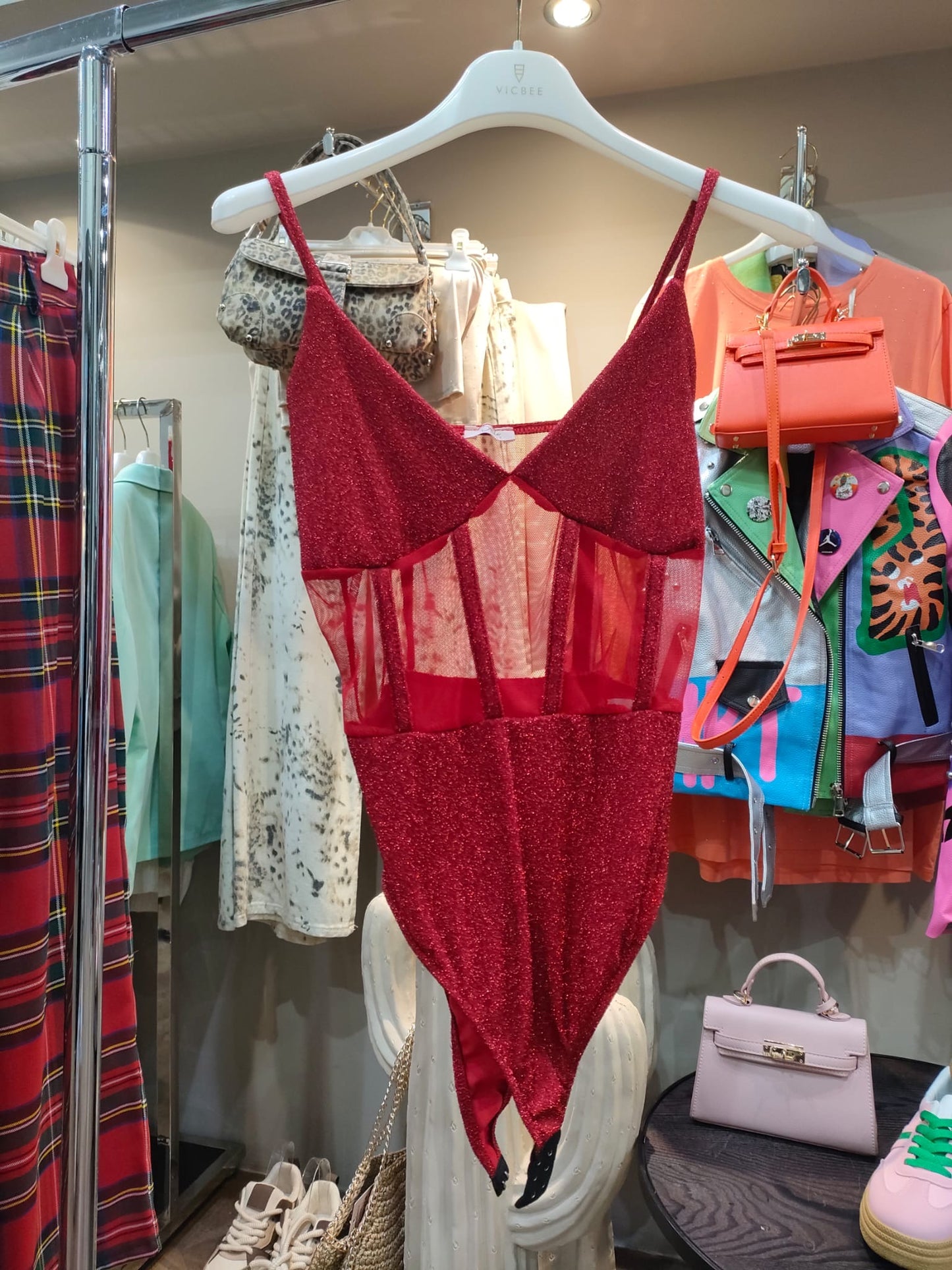 BODY GLITTER RED