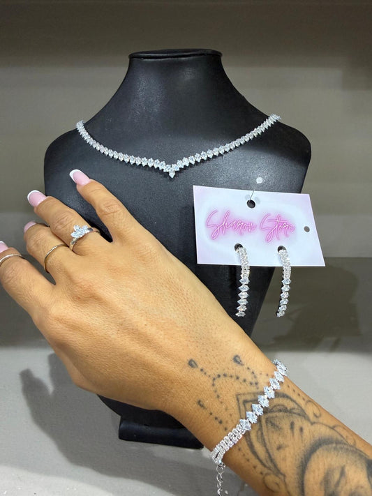 Set Collana,Orecchini & Anello Malfy