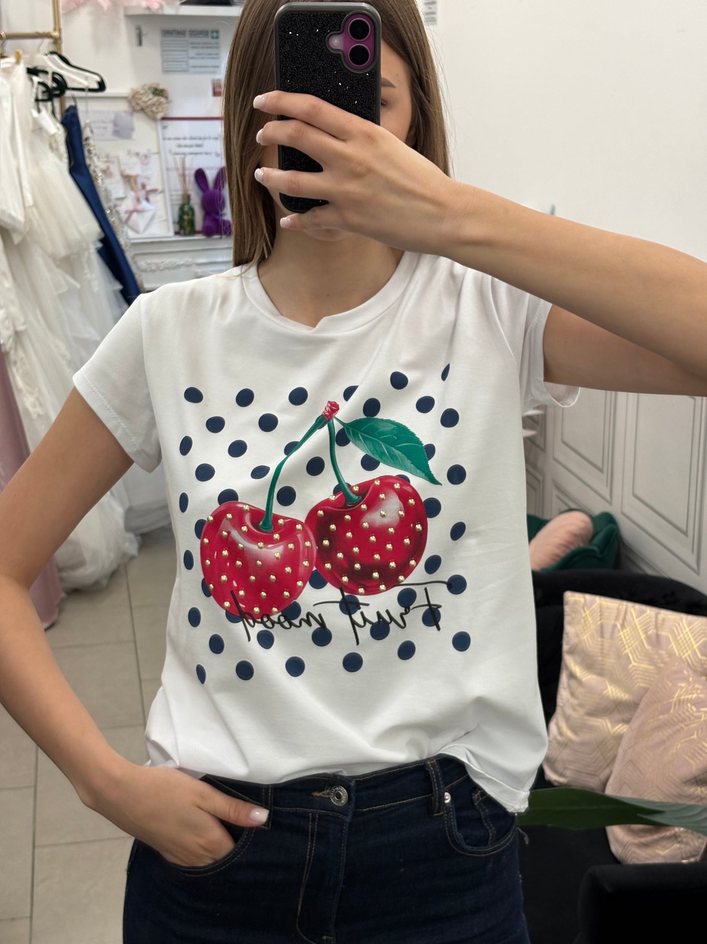 T-shirt Cherry Pois