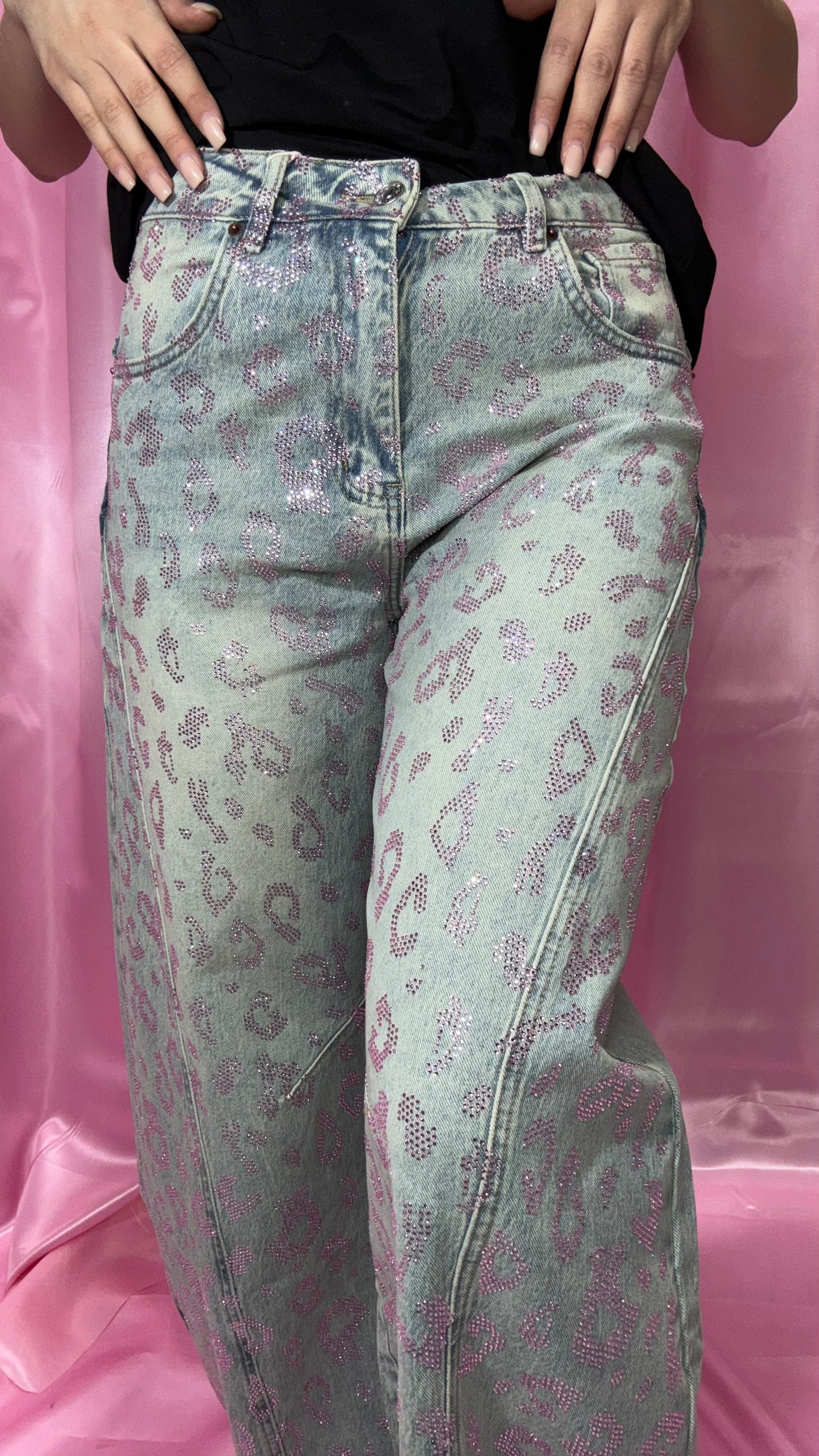 Jeans Leopard PInk
