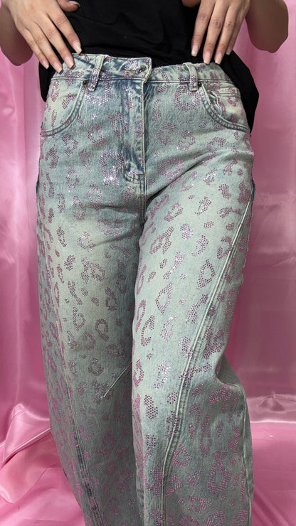 Jeans Leopard PInk