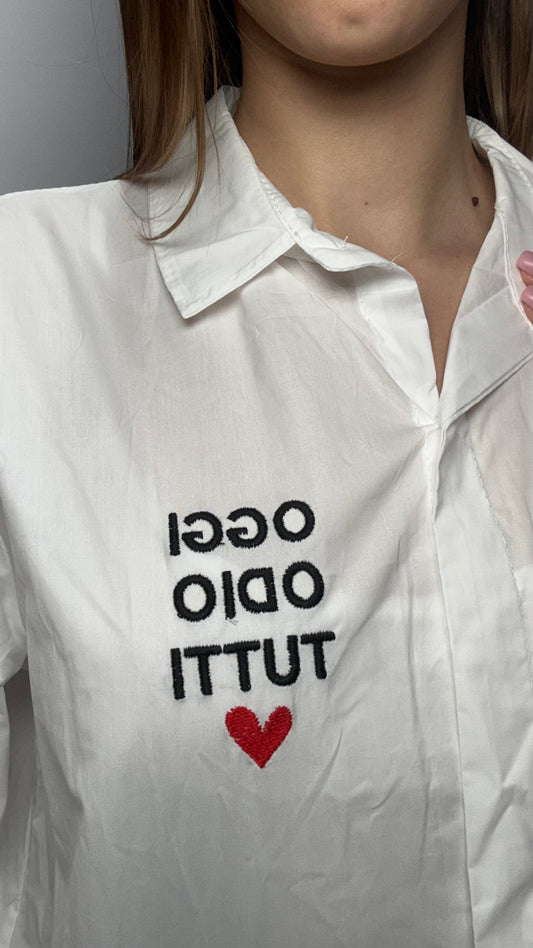 Camicia Oggi odio Tutti