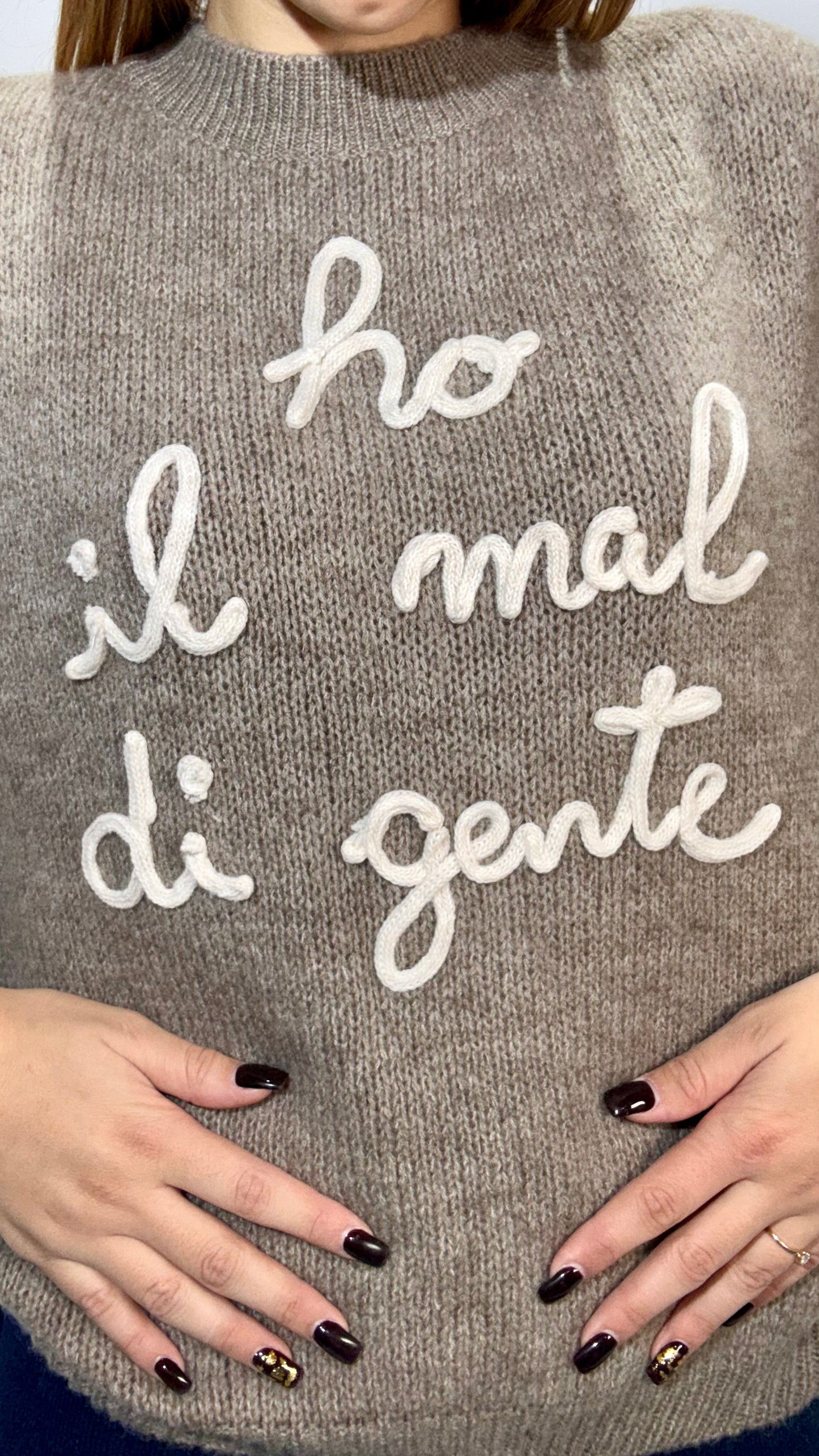 Maglione HO IL MAL DI GENTE