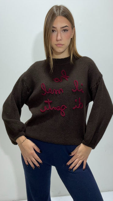 Maglione HO IL MAL DI GENTE