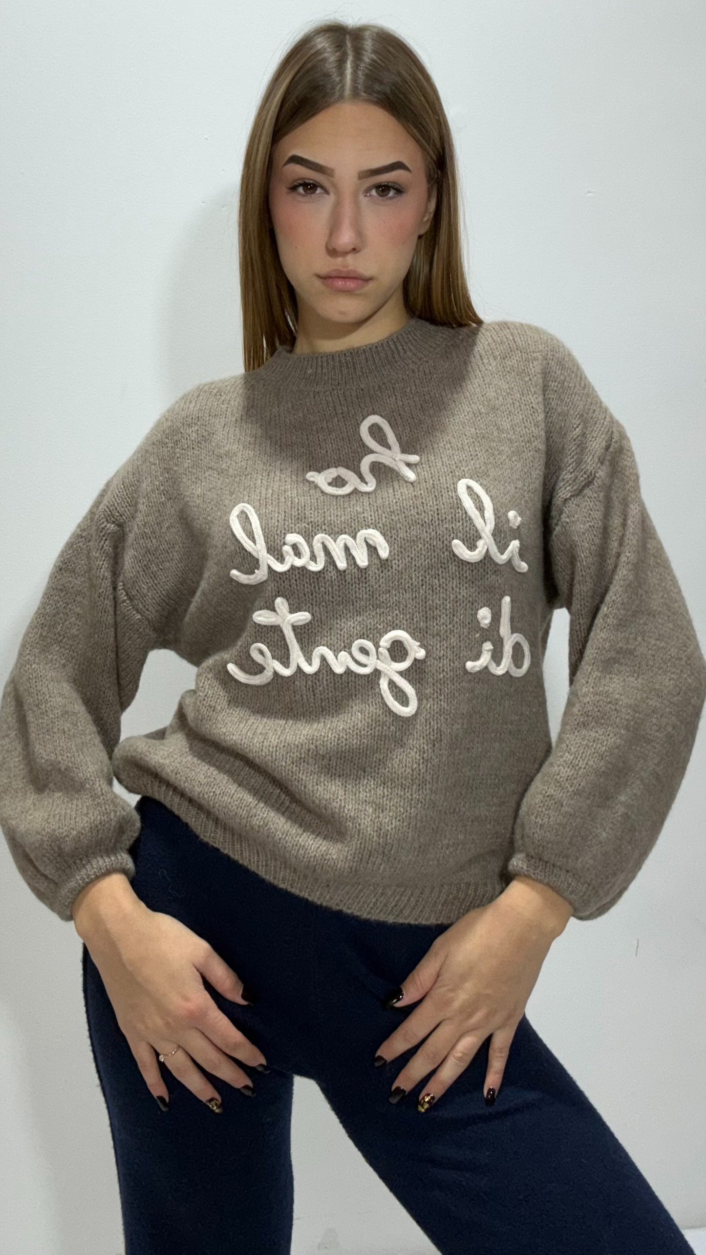 Maglione HO IL MAL DI GENTE