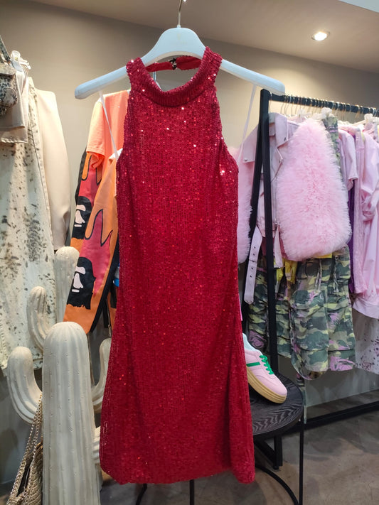 VESTITO GLITTER CORTO